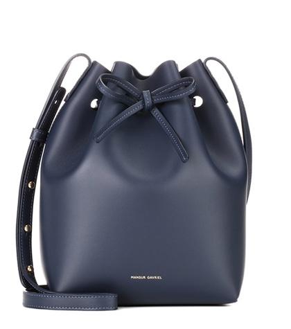 Mansur Gavriel Small Leather Bucket Bag