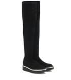 The Row Bella Stretch Suede Boots