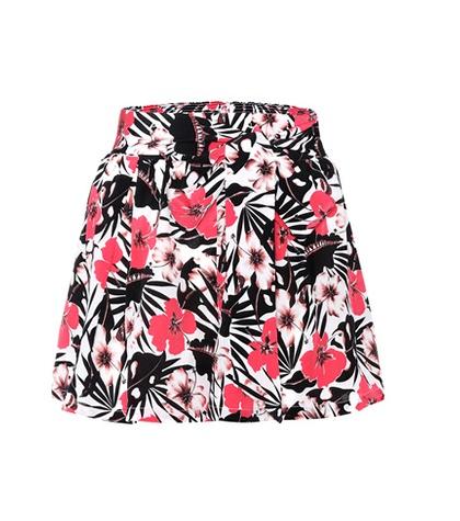 Rick Owens Floral-printed Silk Shorts