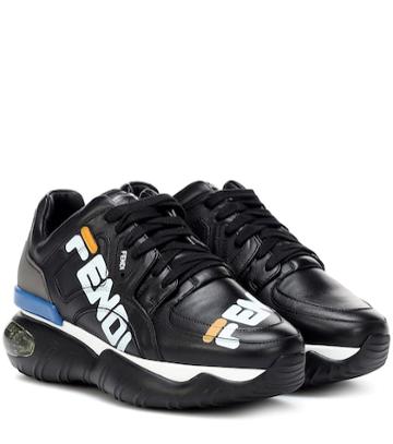 Fendi Fendi Mania Leather Sneakers