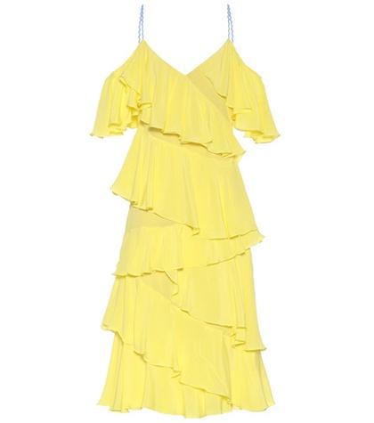 Valentino Ruffled Silk Dress