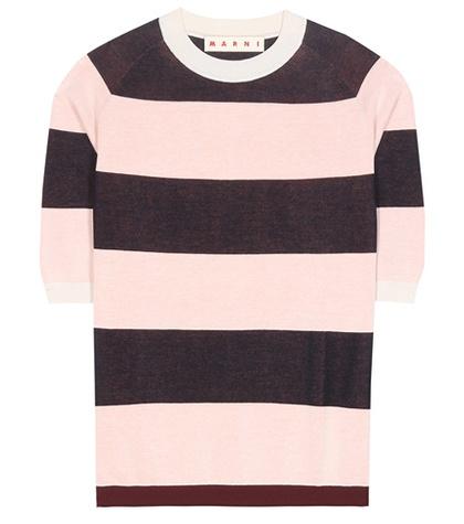 Marni Striped Cotton-blend Top