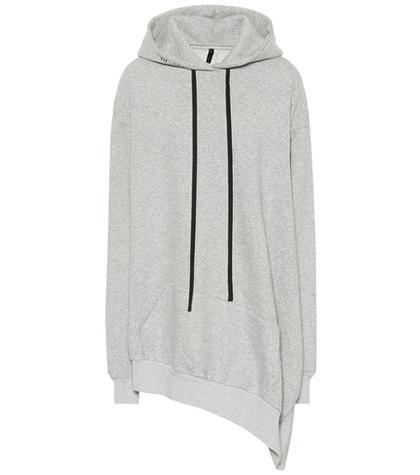 Saint Laurent Asymmetrical Cotton Jersey Hoodie