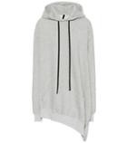 Saint Laurent Asymmetrical Cotton Jersey Hoodie