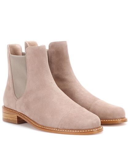 Stuart Weitzman Charlene Bronson Suede Chelsea Boots