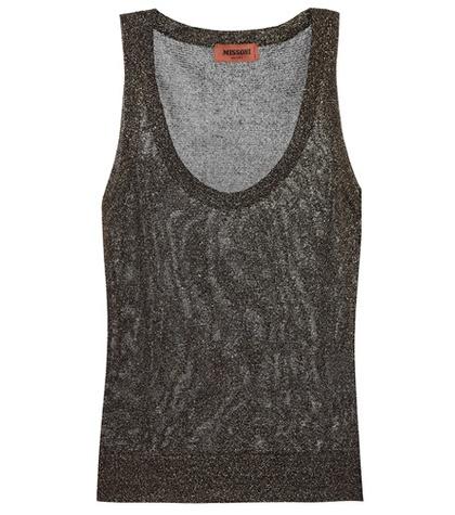 Missoni Metallic Knit Tank Top