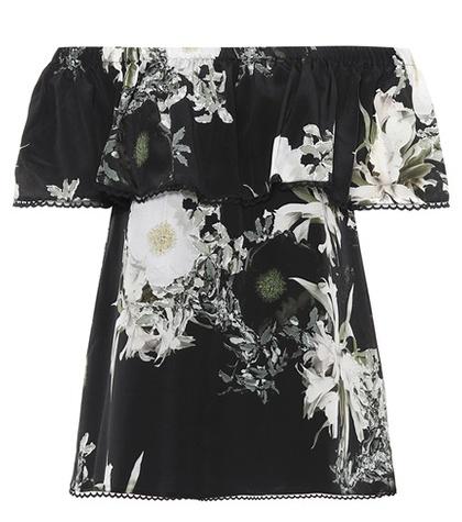 Athena Procopiou In The Still Of The Night Silk Top