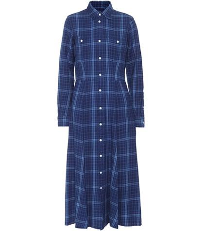 Polo Ralph Lauren Plaid Cotton Shirt Dress