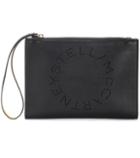 Saint Laurent Stella Logo Faux Leather Clutch