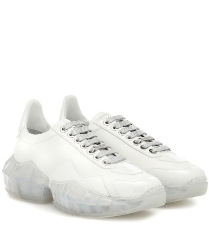 Jimmy Choo Diamond/f Leather Sneakers