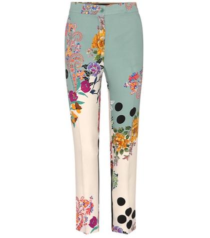 Etro Printed Cropped Trousers
