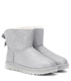 Ugg Mini Bailey Bow Glitter Ankle Boots