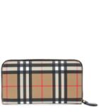 Burberry Vintage Check Leather Wallet