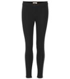 Burberry Leather-trimmed Leggings