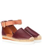 Gucci Glyn Leather Espadrilles