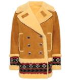 Emilio Pucci Shearling-lined Suede Coat