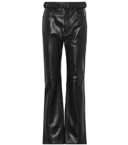 Acne Studios High-rise Straight Leather Pants