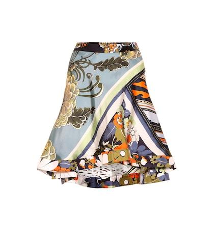 F.r.s For Restless Sleepers Printed Silk Skirt