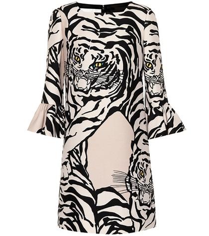 Valentino Re-edition Silk And Wool Dress