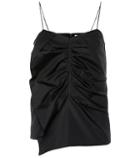 Bottega Veneta Ruched Cotton Tank Top