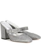 Linda Farrow Metallic Mules