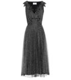 Coach Metallic Tulle Midi Dress
