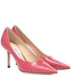 Equipment Love 85 Embossed Leather Pumps