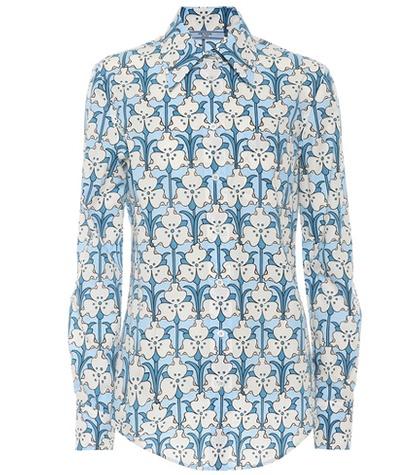 Prada Floral-printed Cotton Shirt