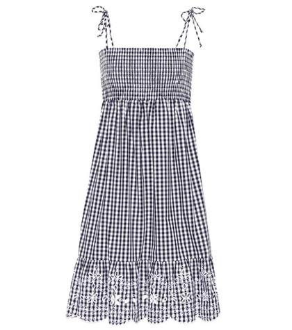 Tory Burch Convertible Cotton Gingham Dress