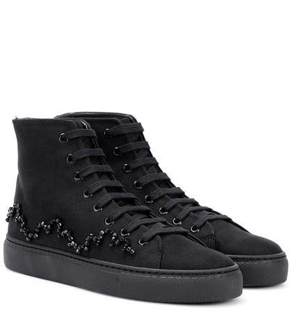 Simone Rocha Embellished Canvas Sneakers