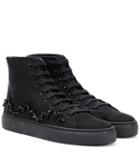 Simone Rocha Embellished Canvas Sneakers