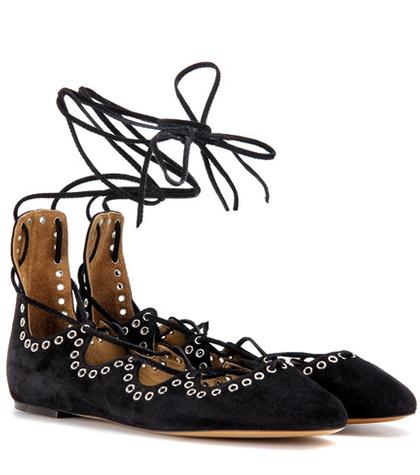 Isabel Marant Leoni Suede Ballerinas