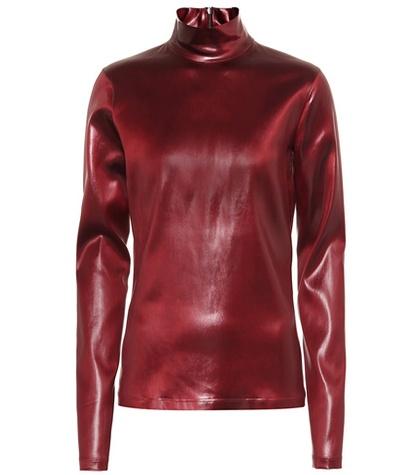 Givenchy Faux Leather Top