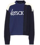Versace Patchwork Wool And Cotton Sweater