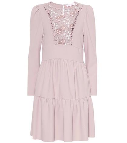 See By Chlo Floral Lace Bib Dress