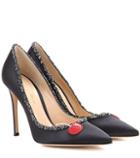 Valentino Embellished Satin Pumps