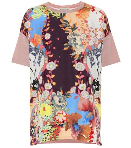 Dolce & Gabbana Silk And Cotton-blend T-shirt