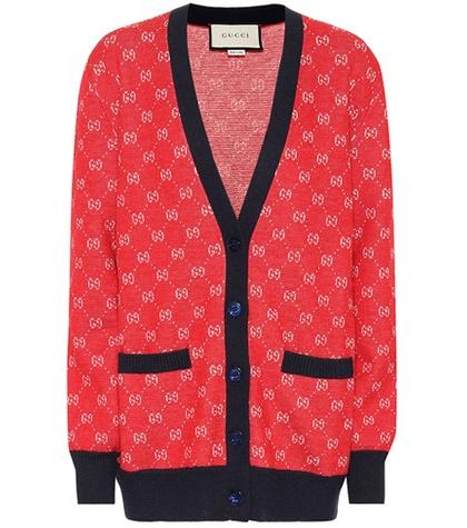 Gucci Gg Wool And Alpaca Cardigan