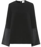 Mcq Alexander Mcqueen Crêpe Kimono-sleeve Top