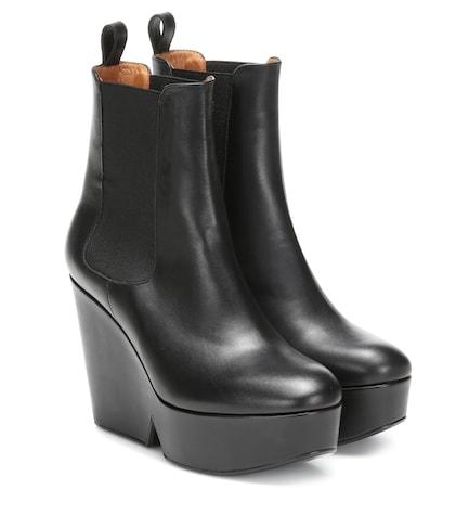 Clergerie Beatrice Platform Wedge Ankle Boots