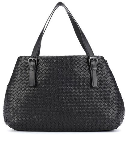 Saint Laurent Intrecciato Leather Shopper