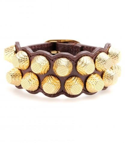 Balenciaga Giant Stud Leather Bracelet