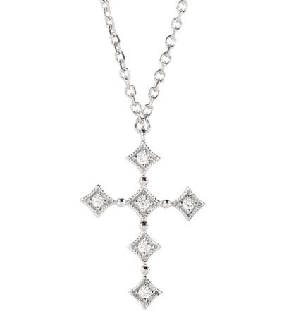 Stone Paris Divine 18kt Whte Gold Necklace With Diamonds