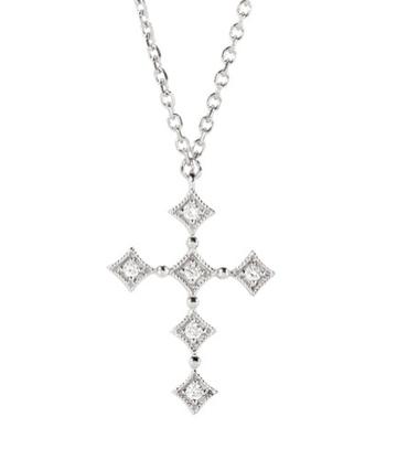 Stone Paris Divine 18kt Whte Gold Necklace With Diamonds