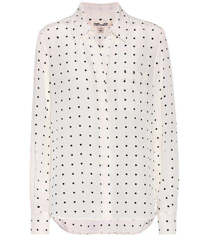 Diane Von Furstenberg Printed Silk Shirt
