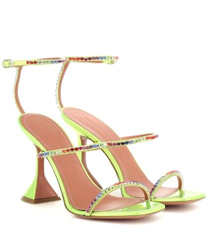 Loewe Gilda Embellished Leather Sandals