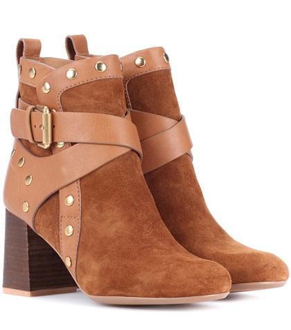 Fendi Suede Ankle Boots
