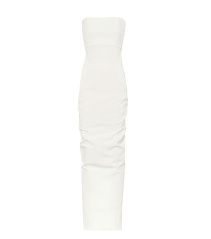 Rick Owens Bustier Crêpe Strapless Gown