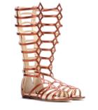 Alexander Wang Maya Metallic Leather Gladiator Sandals