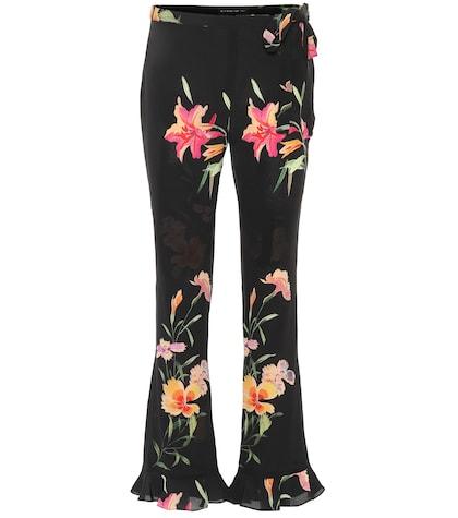 Etro Floral Silk Pants
